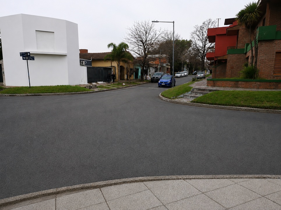 Senda peatonal en San Martín