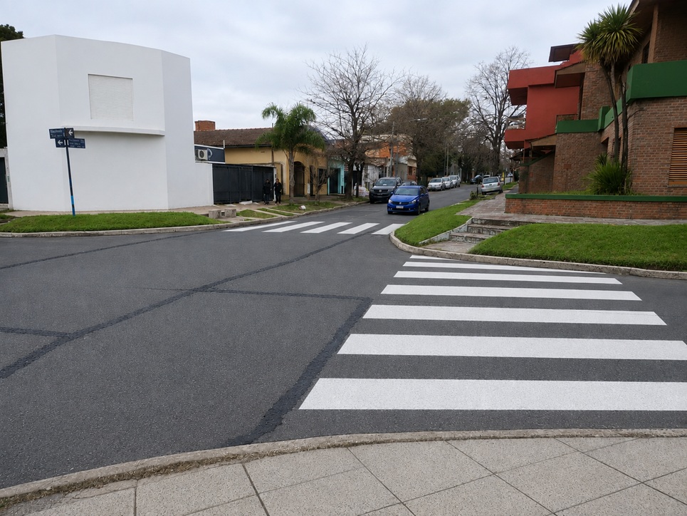 Líneas de cebra visibles